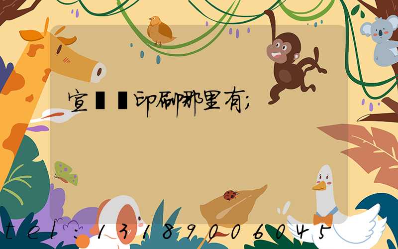 宣傳冊印刷哪里有