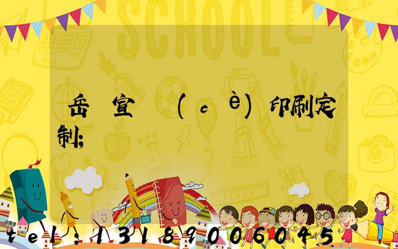 岳陽宣傳冊(cè)印刷定制