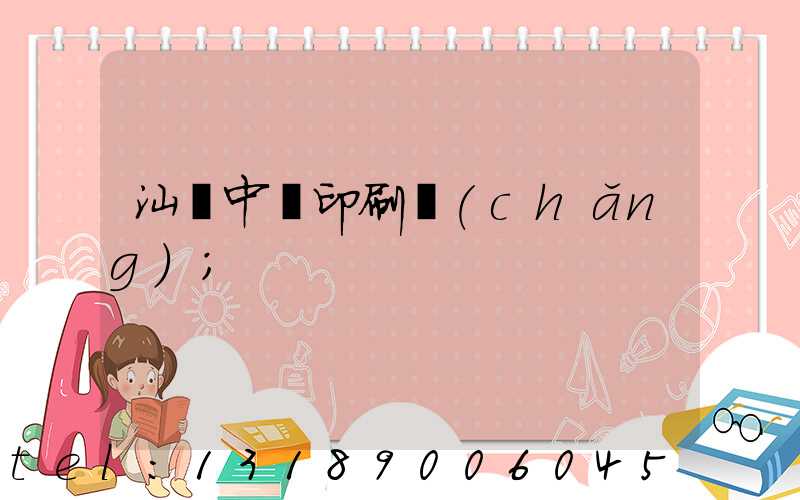 汕頭中興印刷廠(chǎng)